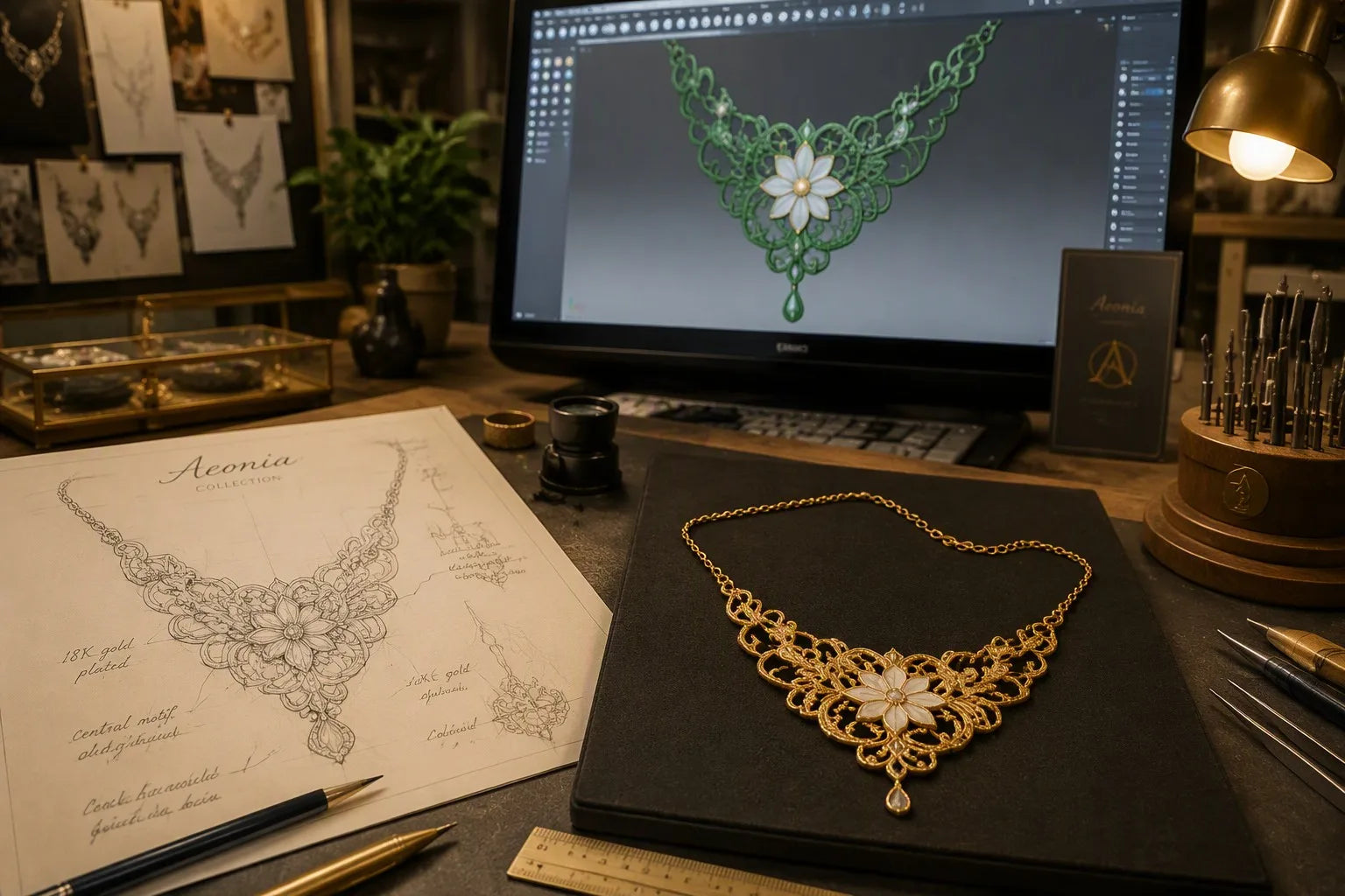 Jewelry Design Sketch to Final Product