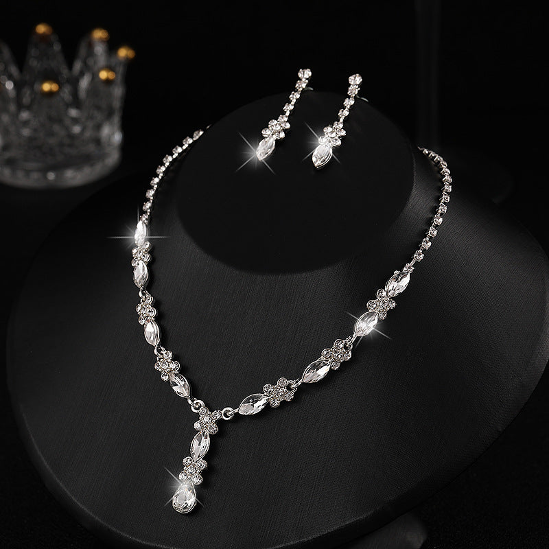 RGM002 Vintage Art Deco Emerald Jewelry Set for Weddings & Formal Events